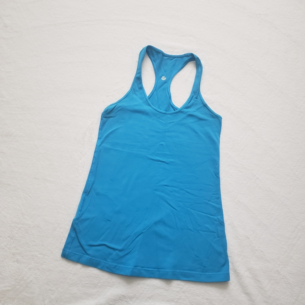 Lululemon Blue Racerback Tank Top Size 6